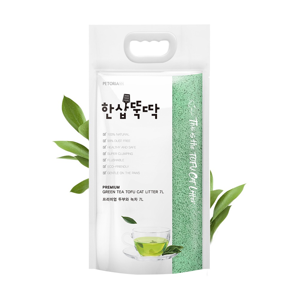 PETORIA Tofu Cat Litter GREEN TEA Jumbo Pack 4.9kg / 7L