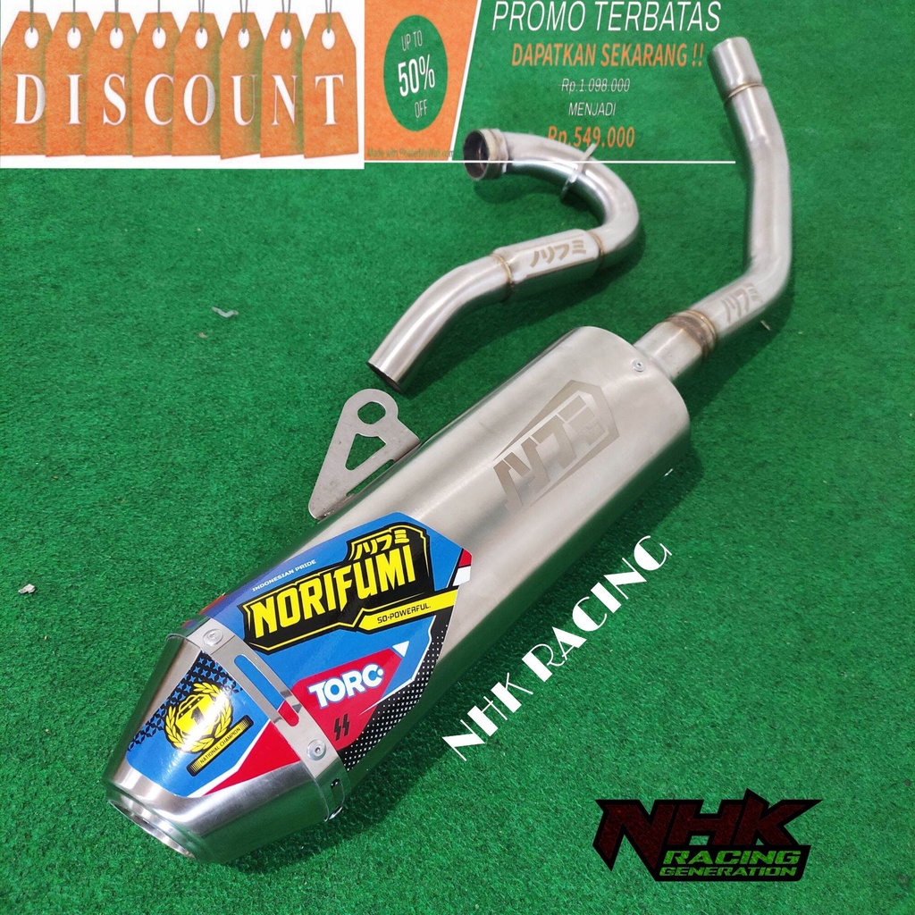 KNALPOT NORIFUMI TORC CRF150L KNALPOT KLX BF S L G KNALPOT DTRACKER KNALPOT TIGER TRAIL VIXION TRAIL
