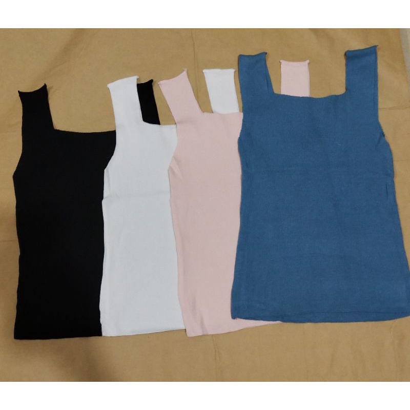 Tanktop Square Neck Import / Atasan Fashion Wanita (T333)-2