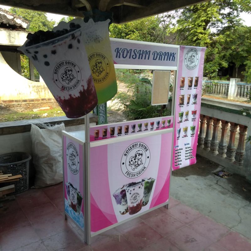 Booth gerobak lipat