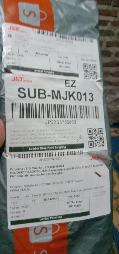 [bisa Cod] Baju Batik Anak Laki-laki Bahan Katun Prima Adem Dan Nyaman Dipakai