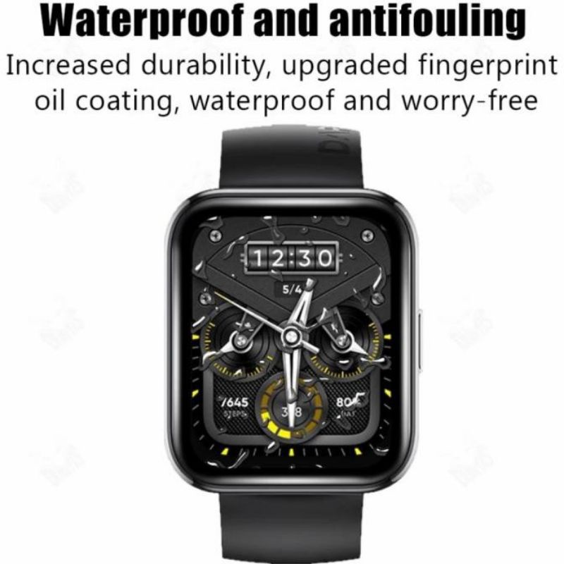 Realme Watch 2 / 2 Pro Anti Gores TPU Screen Guard Protector Clear Lis Hitam Watch 2 / 2pro-2