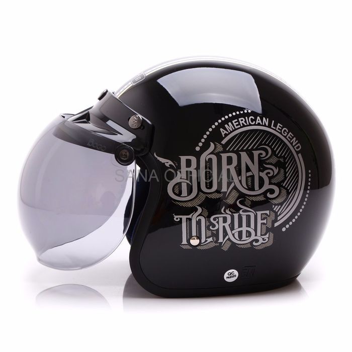  HELM  FULLFACE HELM  MOTOR  IMPORT  WTO Helmet Retro Bogo Born 