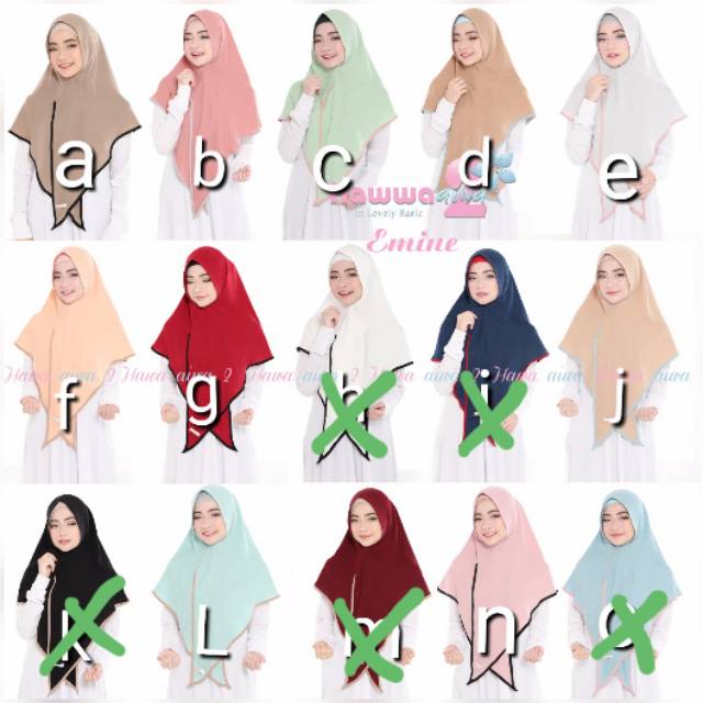 Ready khimar Emine by Hawwa aiwa 2