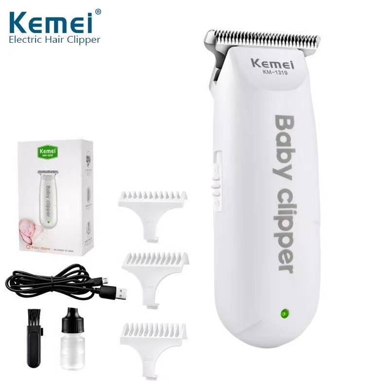 KEMEI 1319 Alat Cukur Rambut Bayi Elektrik Baby Shaver Trimmer YOSINOGAWA