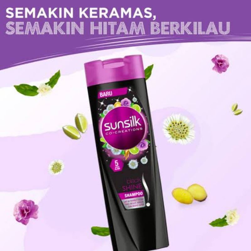 SUNSILK SHAMPOO HITAM BERKILAU BLACK SHINE