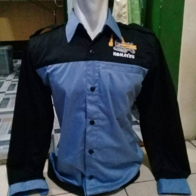 KEMEJA SAFETY PANJANG KOMATSU TANPA SCHOTLITE
