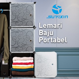 Lemari Kotak Plastik Portable Bongkar Pasang 6 Pintu Lemari Kotak Plastik Portable Bongkar Pasang 6 Pintu