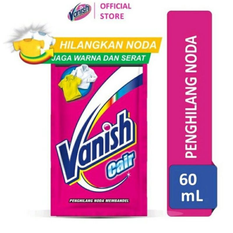 Vanish Cair Penghilang Noda Pakaian berwarna Pink 500ML