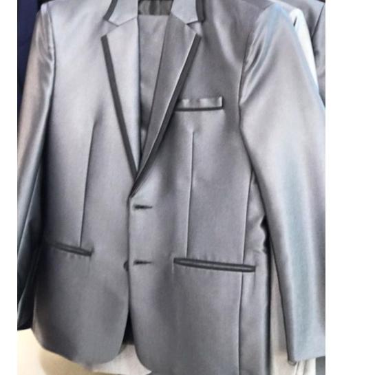 Terbaik.. jas silver jas setelan jas pengantin jas nikah jas slimfit jas wedding jas pesta jas pria 