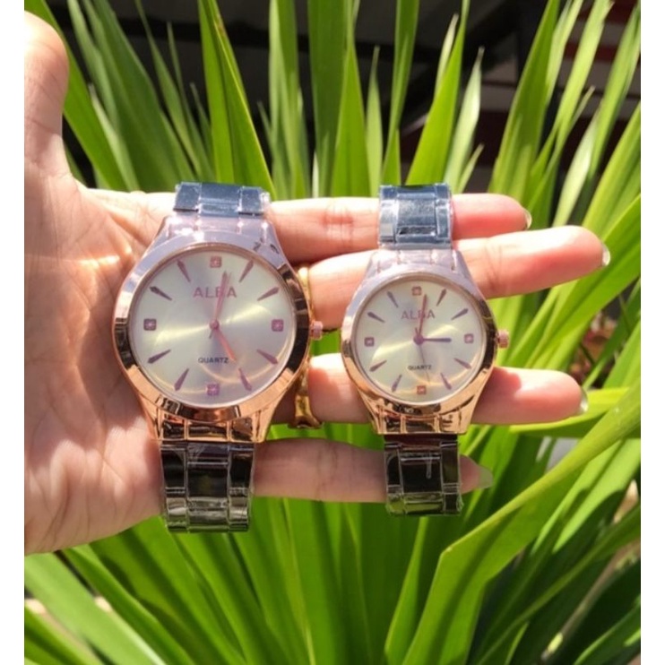 JAM TANGAN COUPLE UNISEX PRIA DAN WANITA WATER RESISTAN RANTAI STAINLIS STEL FREE BATRAI_JAM TANGAN WANITA_JAM TANGAN PRIA_JAM TANGAN COUPLE COWOK DAN CEWEK