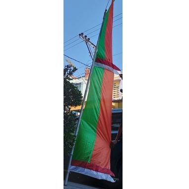 Bendera Layur 2 warna Kombinasi Merah Putih 5 Meter