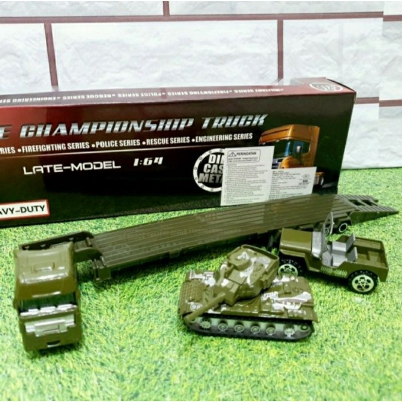 DIECAST SET TRUK MILITER ARMY SKALA 1:16