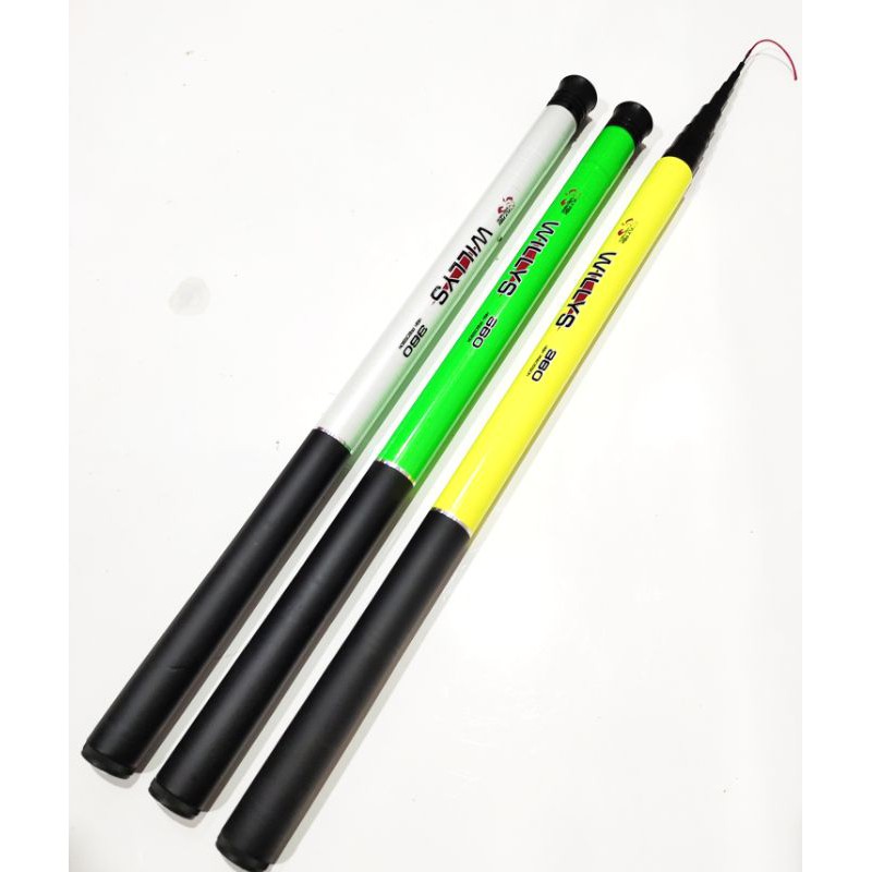 Joran Pancing Tegek Fiber Fly Fish Willys 360 cm Ruas Pendek Tegeg