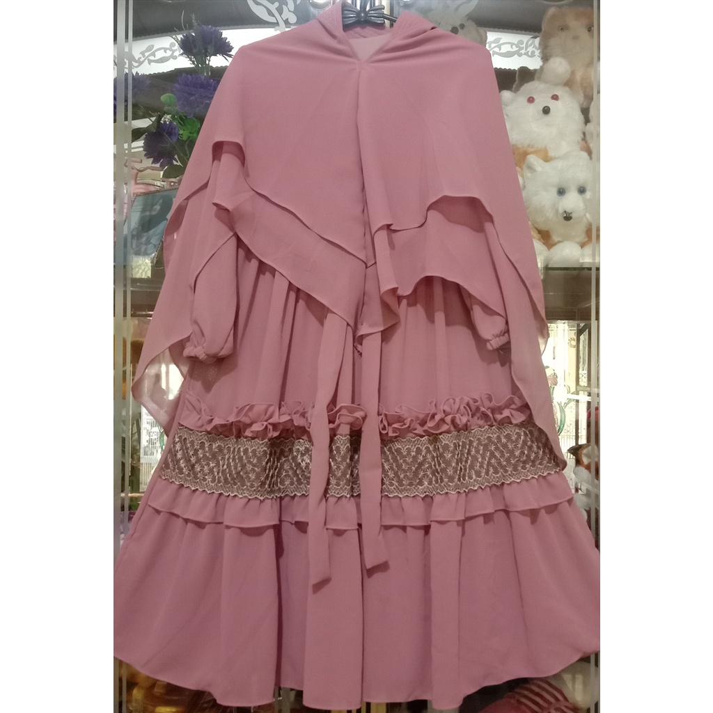 Gamis syar,i ceruttibabydoll anak 4/5 th