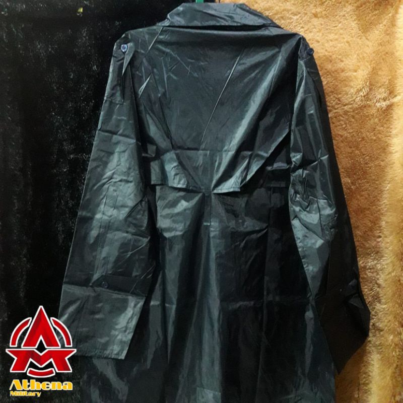 Jas Hujan Model Jubah Warna Biru TNI