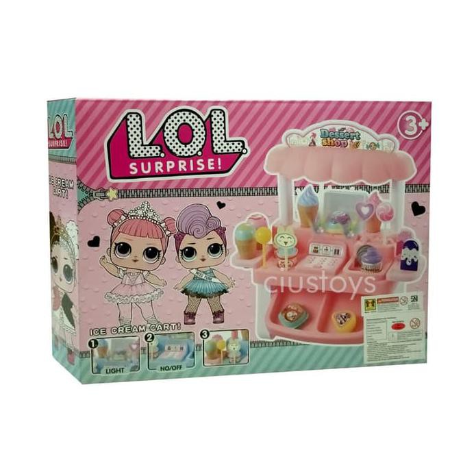 Promo  Terbaru  ICE CREAM CART LOL 716-3L MAINAN KASIR DAN ES KRIM ANAK