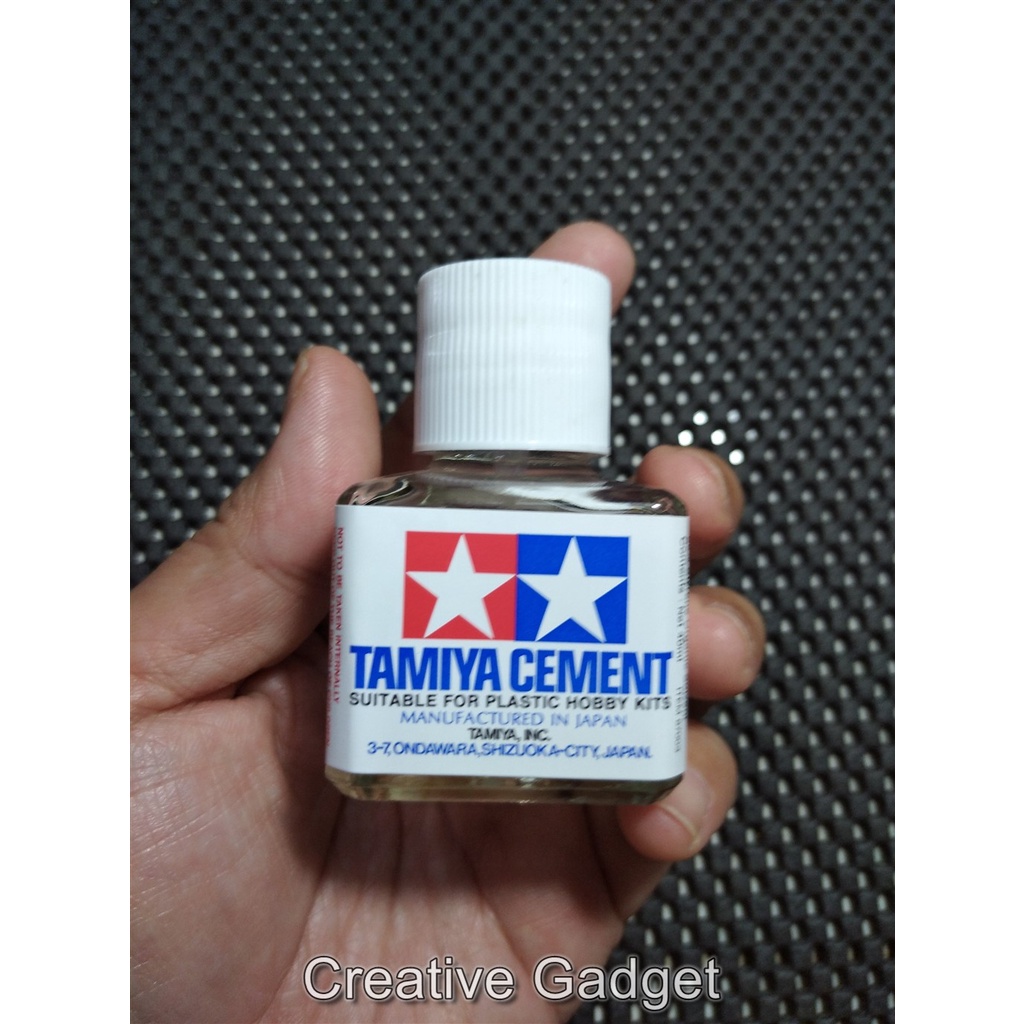 ✅ Big Tamiya Cement untuk Model Kit Plastik Tamiya - Perekat - Lem mokit 40ml dengan kuas - bisa jug