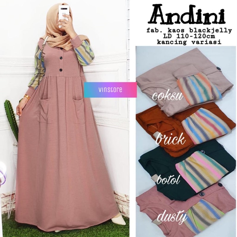 GAMIS ANDINI ORI BY VINSTORE SOLO
