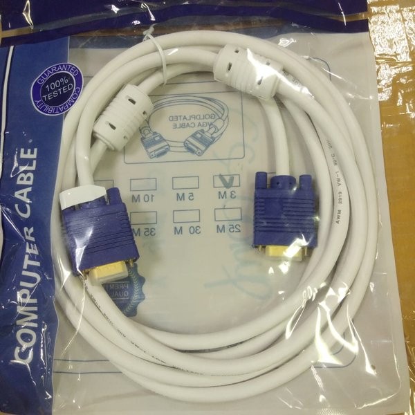 Kabel VGA 3M NYK GOLD Plate 3 Meter