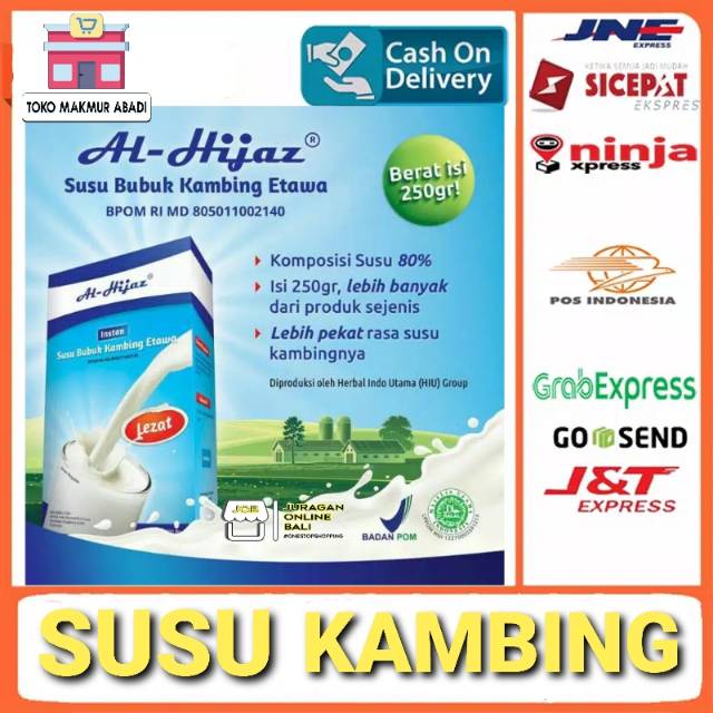 SUSU BUBUK KAMBING ETAWA AL HIJAZ - SUSU KAMBING MURNI 250 GRAM