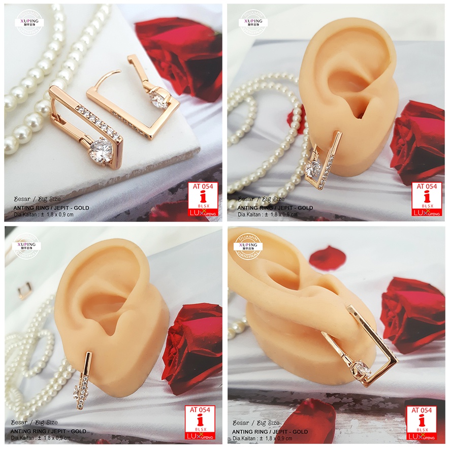 AT 054 Anting Mutiara Mewah Anting Bridal Earrings Anting Pernikahan Anting Pesta Pertunangan Anting Mempelai Wanita Aksesoris Kemanten Giwang Pengantin Anting Xuping Mewah Anting Pengantin Modern Aksesoris Pernikahan Internasional Pearl Luxx Xuping