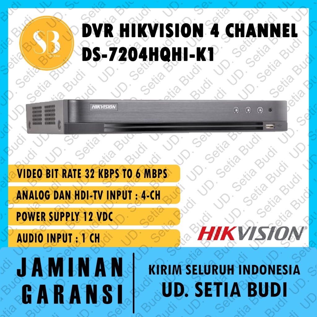 DVR Hikvision 4 Channel DS-7204HQHI-K1