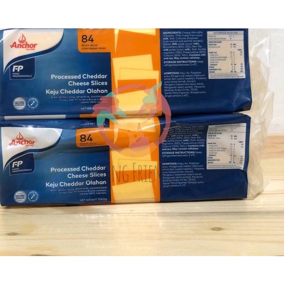 

(PRODUK FWIH8) REPACK! ANCHOR RED CHEDDAR CHEESE SLICE