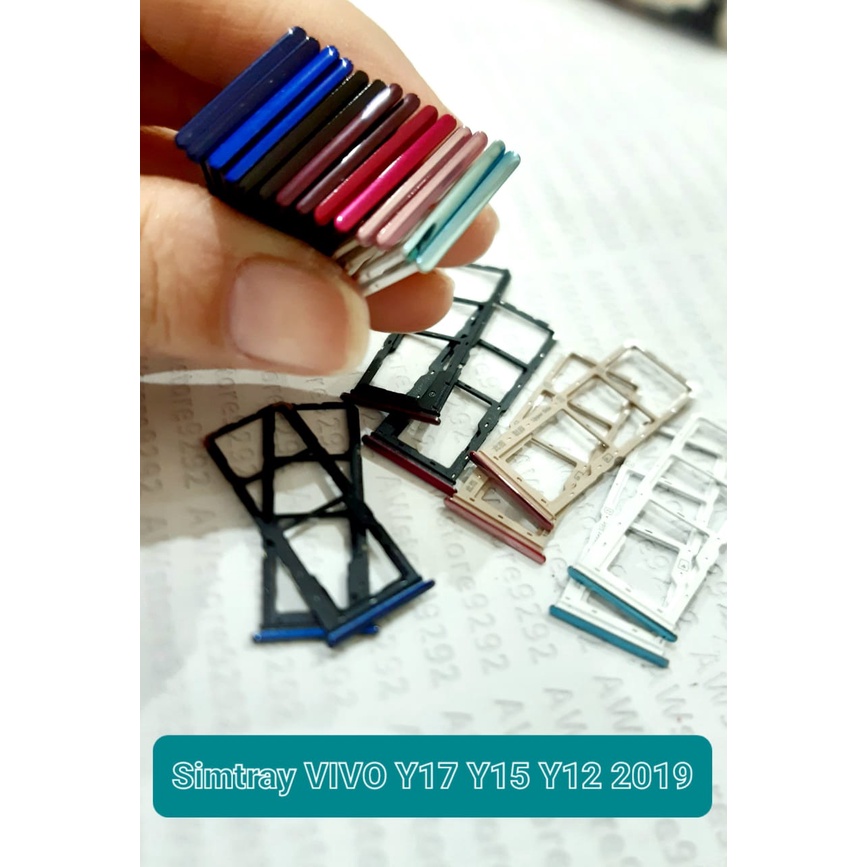 Slot Tempat Dudukan Kartu Simcard Sim Card Lock Simtray Sim Tray VIVO Y17 Y15 Y12 2019