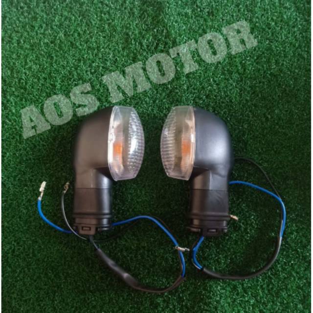 lampu sen vixion tahun 2009 sampai 2012 dan lampu sen byson karet lentur 1set