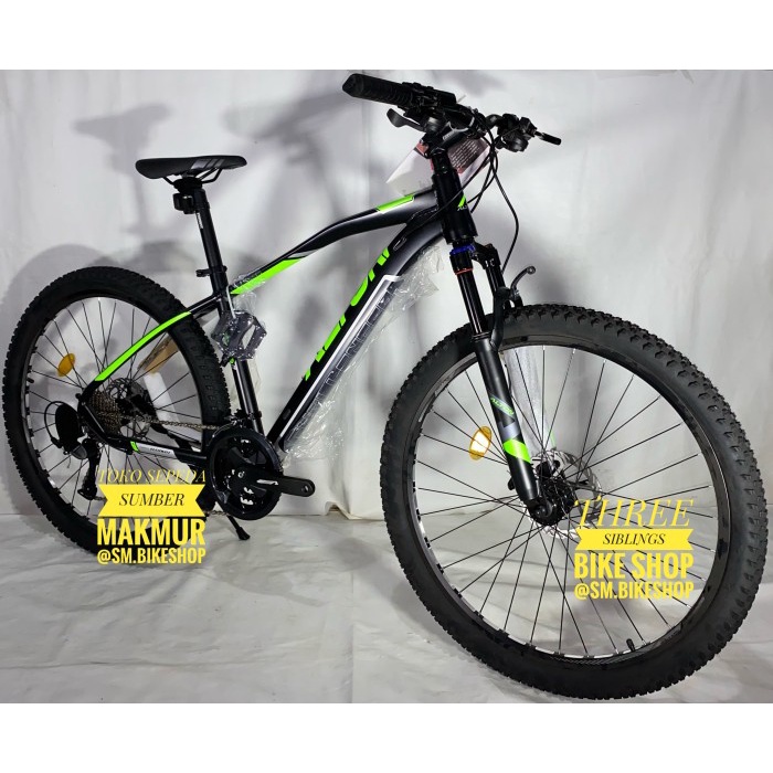 SEPEDA GUNUNG ELEMENT ALTON CHALLENGER 27.5 INCH 30 SPEED BLACK GREEN