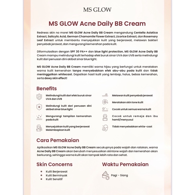 Ms Glow Acne Daily BB Cream