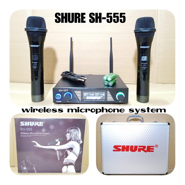 Mic Wireless Shure SH 555 Handheld
