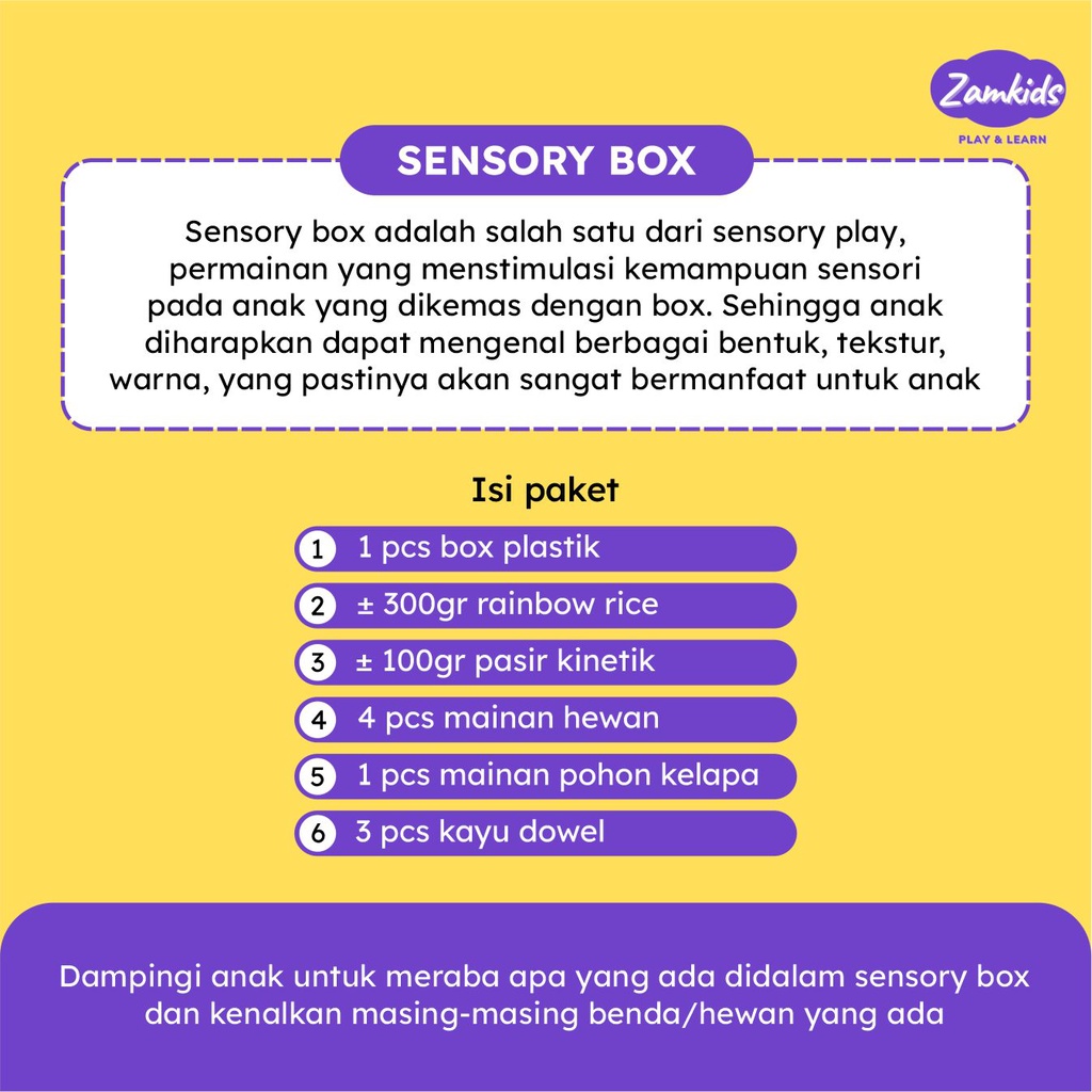 MAINAN EDUKASI MONTESSORI MONTESORI SENSORY BOX BIN PLAY SENSORYPLAY ANAK BALITA BAYI