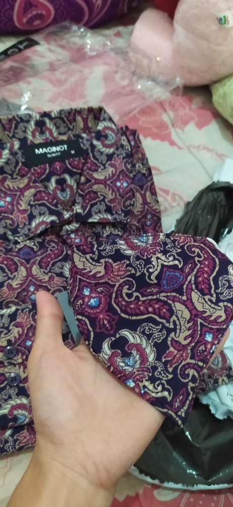 Maginot Kemeja Batik 2.0 Tadya-ls Lengan Panjang Pria + Free Masker