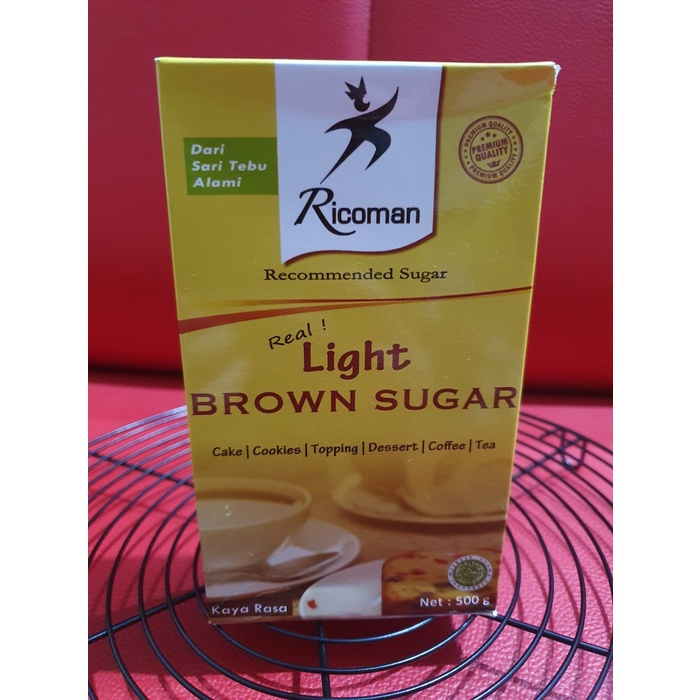 

Ricoman Light Brown Sugar 500gram / Gula Palem Fine Textured