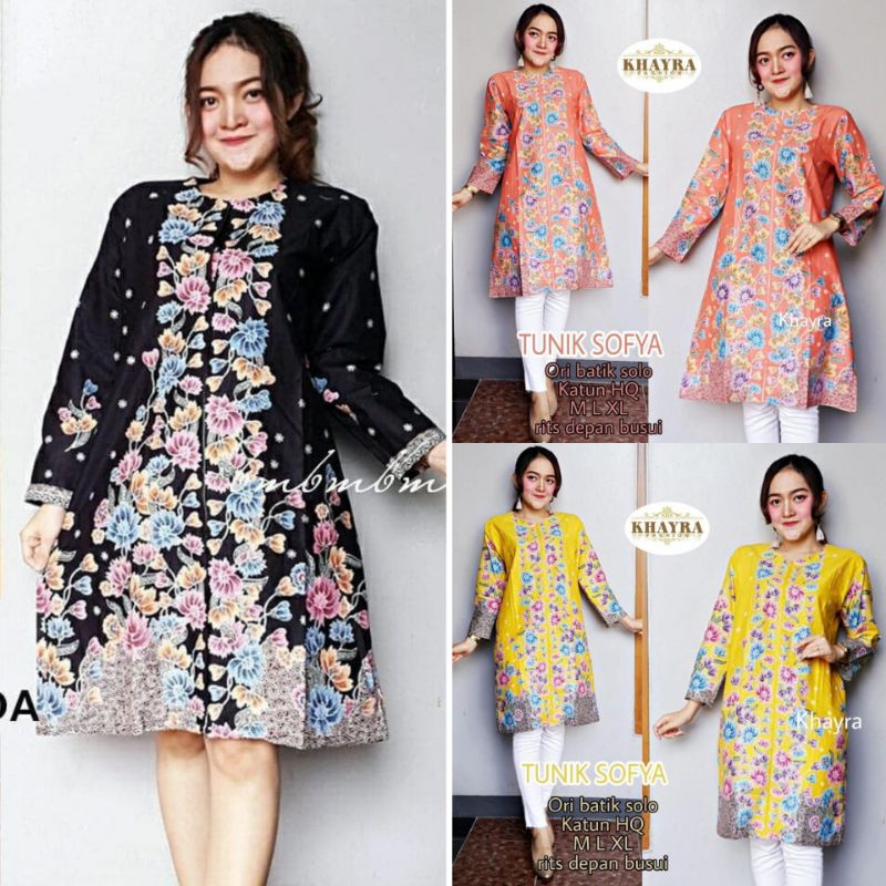 ATASAN BATIK WANITA MODERN TUNIK BATIK UNGGUL JAYA