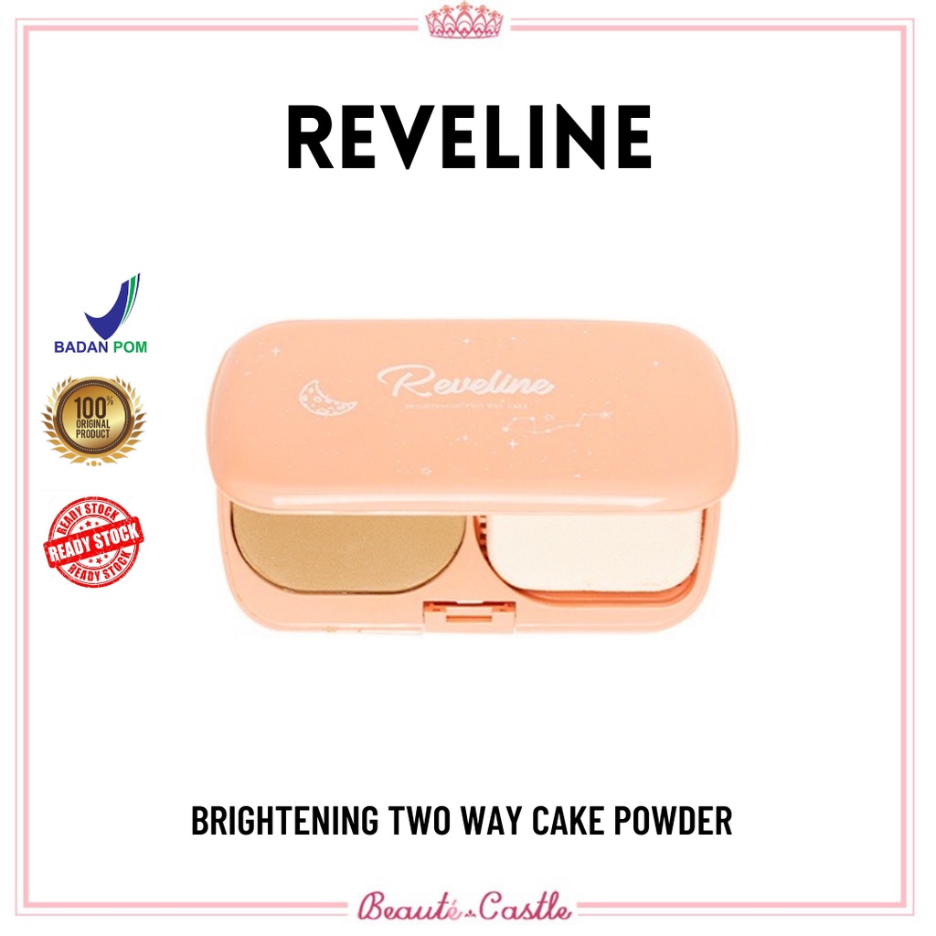 REVELINE Brightening Two Way Cake Bedak Padat