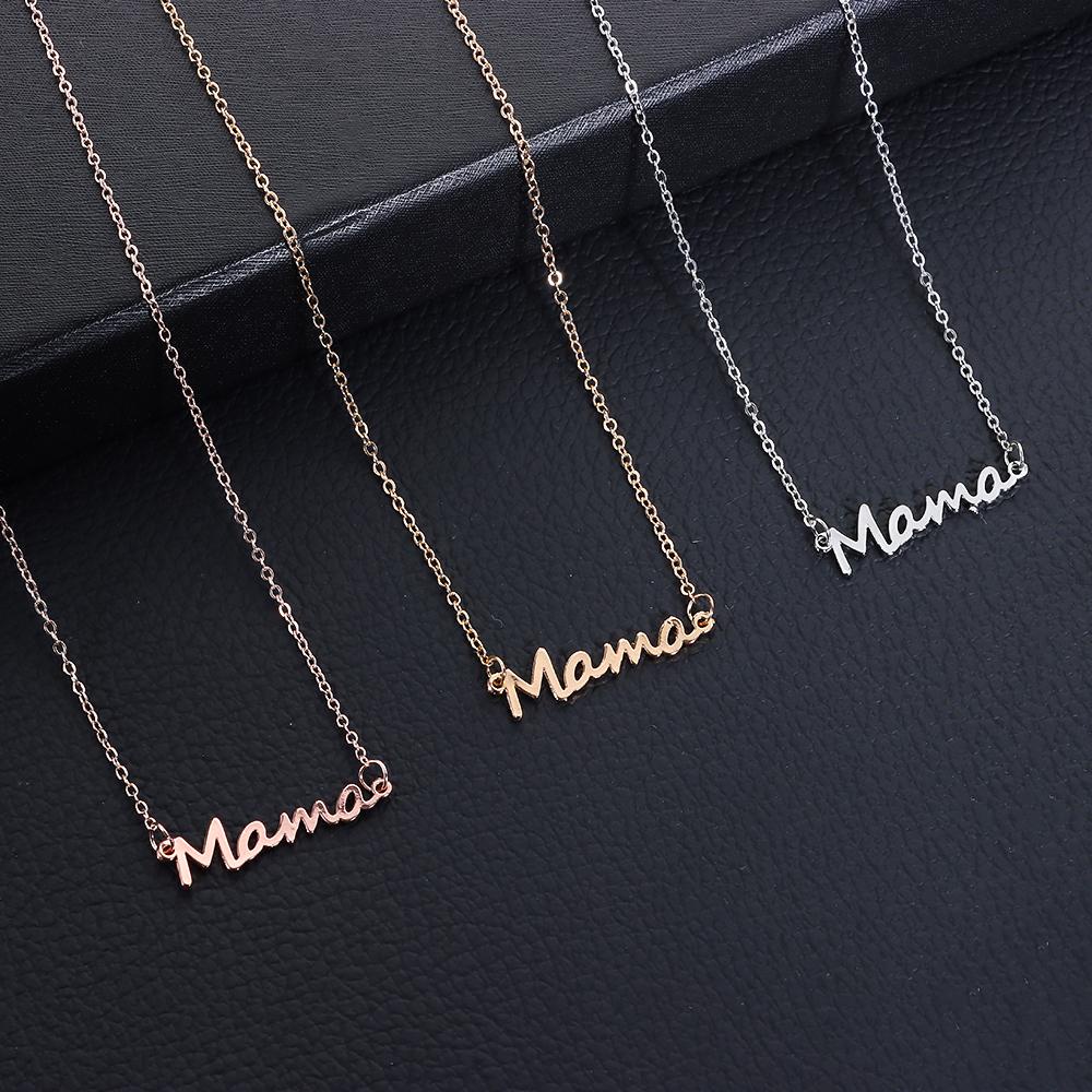 Kalung Rantai Dengan Liontin Tulisan PREVA Untuk Wanita