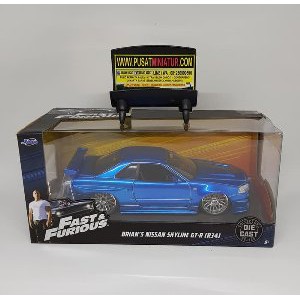 Terbatas  BRIANS NISSAN SKYLINE GT R r34 BIRU   SKALA 24   JADA
