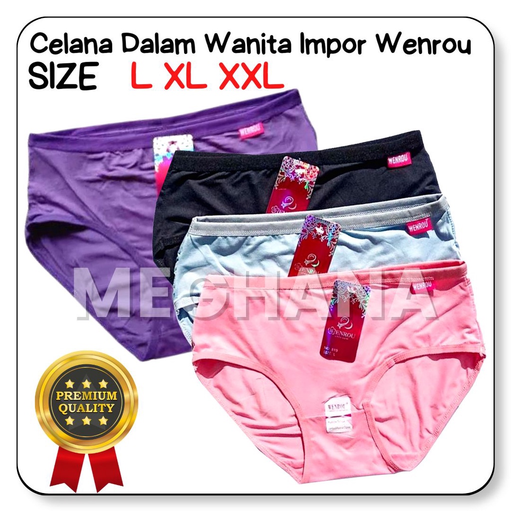 CD Wenrou 819 CD Wanita Dewasa Polos CD Import PREMIUM TUA Murah SIZE XXL - MEGHANA ID