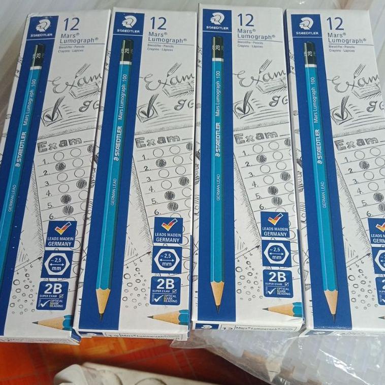 

௹ pensil 2B staedler mars Lumograph 1lusin |W7E Terlaris