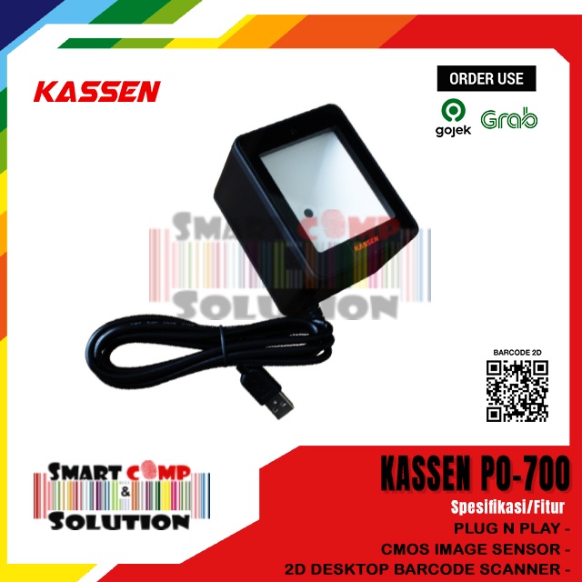 Barcode Scanner QR Payment Digital Box Scandana USB KASSEN PO-700 Omni