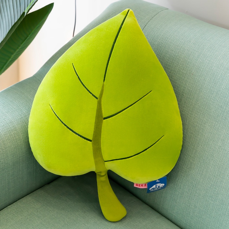 Bantal Boneka  Bentuk Daun Pohon Bahan Plush