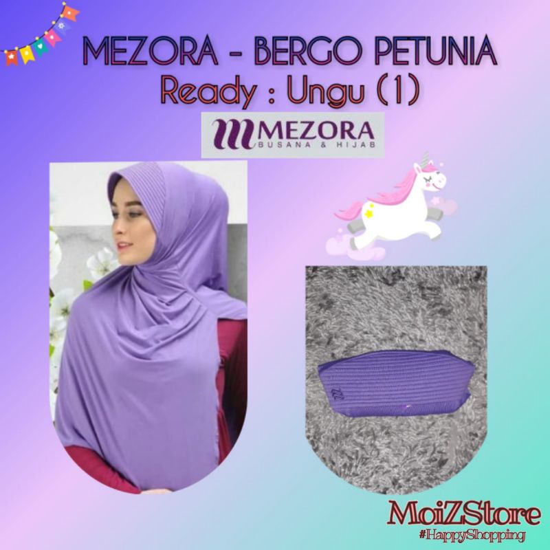 Jilbab Instan Bergo Petunia Mezora / Jilbab Bergo / Jilbab Langsung / Bergo Instan / Hijab Instan