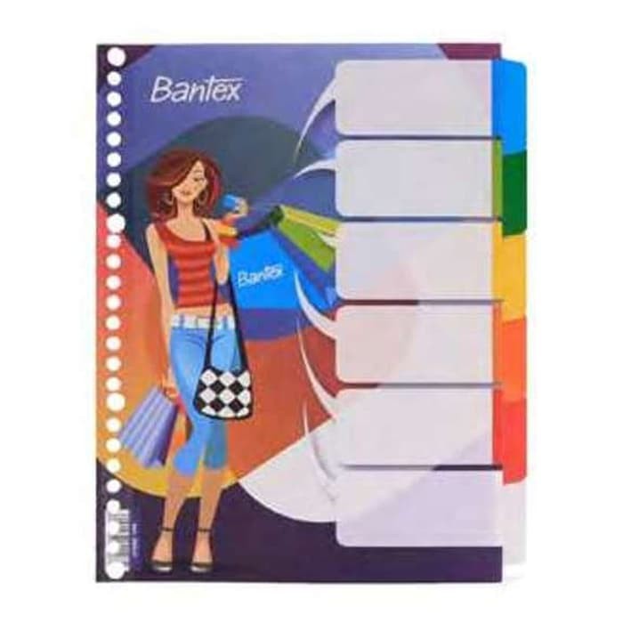

BANTEX DIVIDERS FOR MULTIRING BINDER UK.B5 (SHOPPING GIRL) (8609 07)
