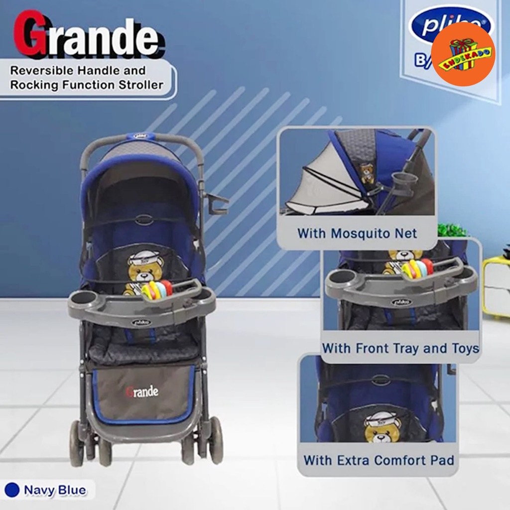 MAKASSAR! PLIKO GRANDE 268 STROLLER - Kereta Dorong Bayi