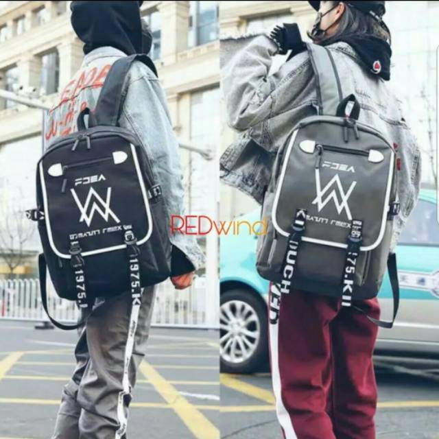 SBVC88705 ALAN WALKER TAS RANSEL WANITA - BACKPACK IMPORT READY STOK BATAM