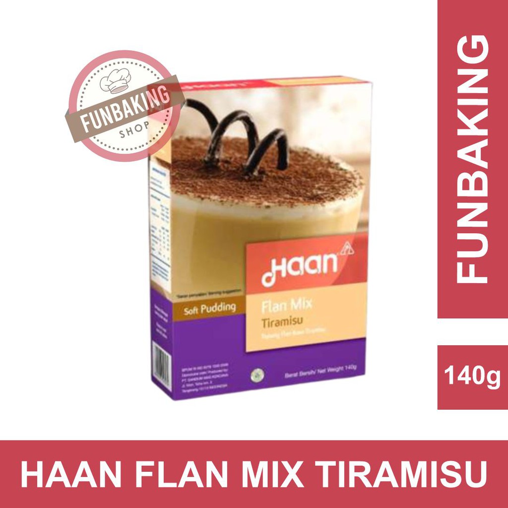 FunBaking - Haan Flan Mix Tepung Flan Rasa Tiramisu Puding Lembut