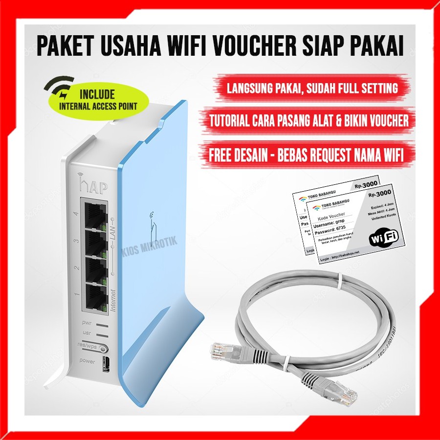 Mikrotik RB941 Full Setting Paket Hemat Hotspot Full Setting